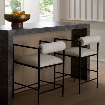 Barbana Counter Stool - Oxford White