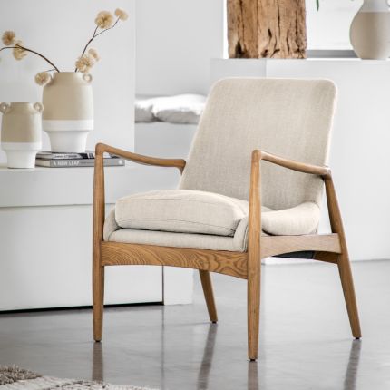 Ostro Armchair - Natural Linen