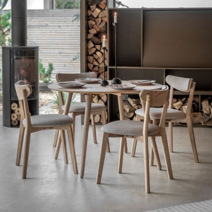 Deauville Round Dining Table - Natural