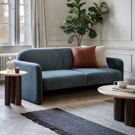 Monroe 3 Seater Sofa - Dusty Blue