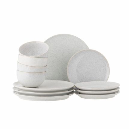 Addison Dinner 12 Piece Dinner Set - White