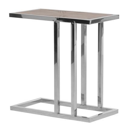 Slim, rectangular side table
