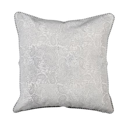Grey Paisley Cushion