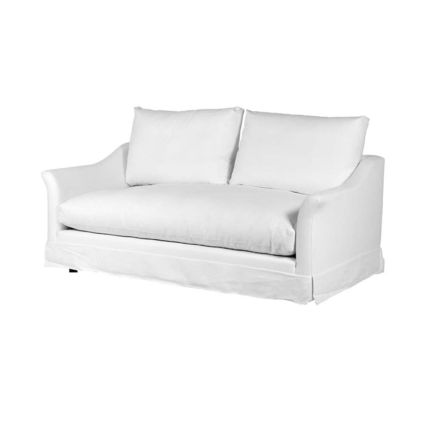 luxurious white three seater sofa