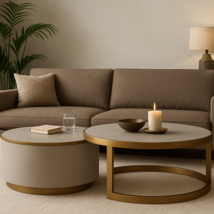 Hazlemere Shagreen Nesting Coffee Table Set