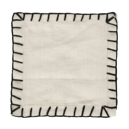 Kitty Linen Coasters - Set of 4