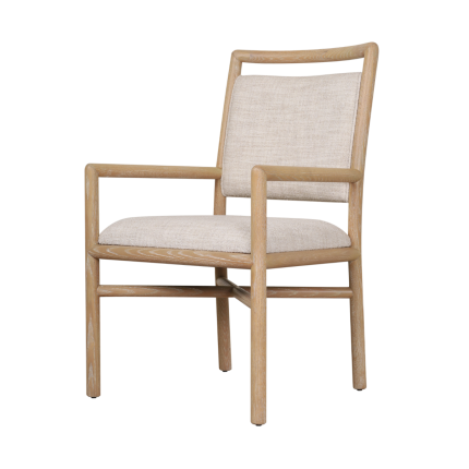 Montauk Upholstered Dining Armchair - Light
