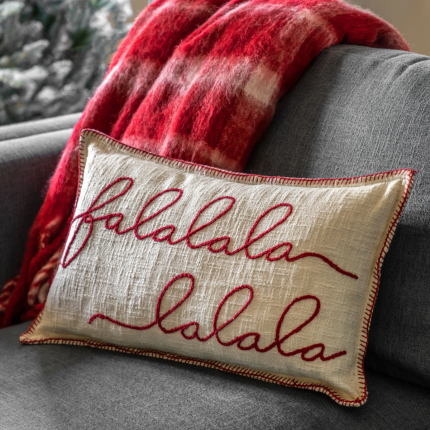 Festive Stitched Cushion