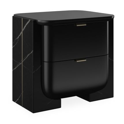 Overlap Bedside Table - Dark - S