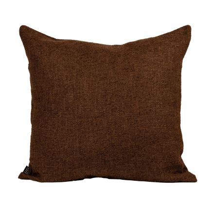 Peony Cushion - Brown - L