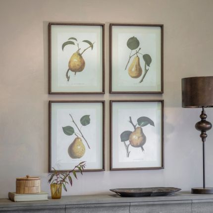 Croston Set of 4 Pear Frames Prints