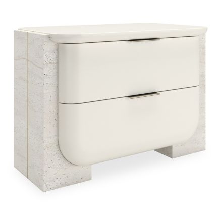 Overlap Bedside Table - Light - L