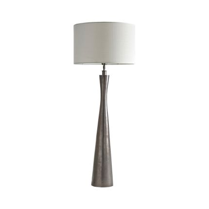 Luxurious aluminum dark grey table lamp