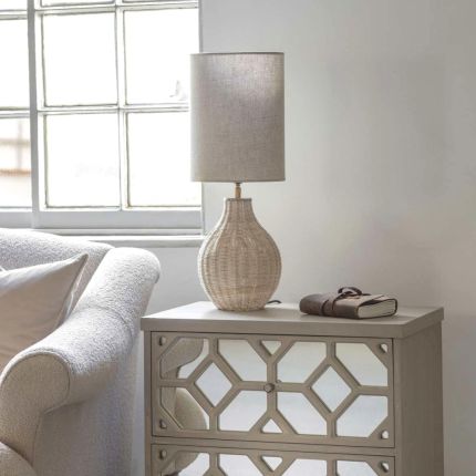 Lani Rattan Side Lamp - Small