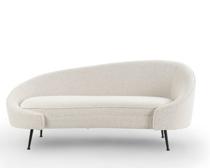 Aspen Sofa - Boucle Sand/Matte Black