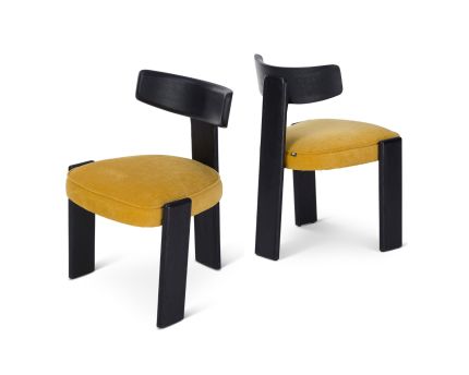 Liang & Eimil Albi Dining Chair - Morgan Ochre - Set of 2