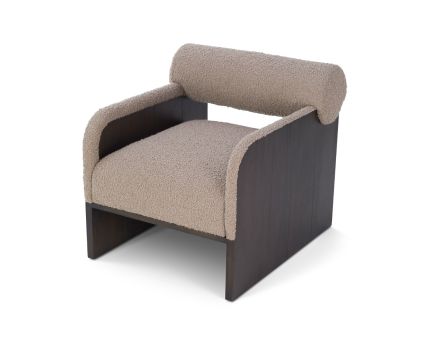 Liang & Eimil Elis Occasional Chair - Beverly Boucle Espresso Grey