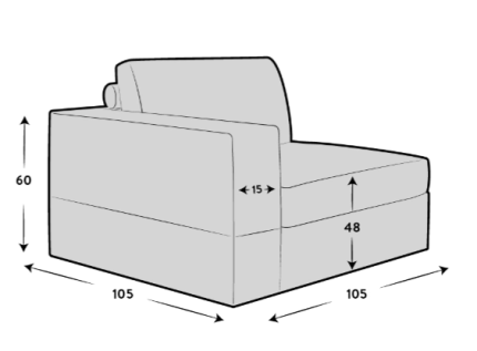 End Seat - Left Hand Facing
