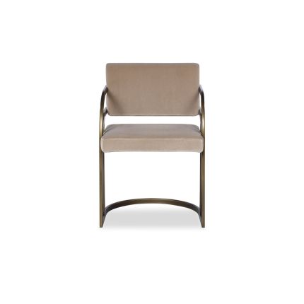 Dylan Dining Chair - Gainsborough Mink Velvet/Bronze