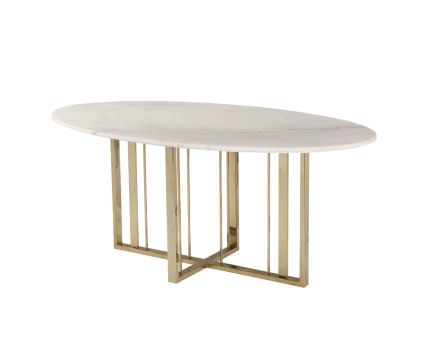 Fenty Dining Table - White Marble