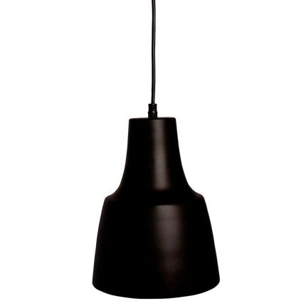 Dome Deco Matt Aluminium Pendant - Black - L