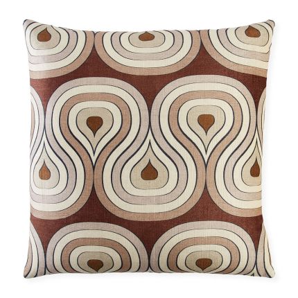 Milano Champagne Concentric Loops Cushion