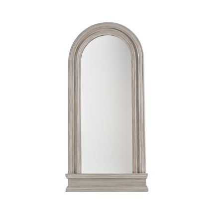 Beautiful, French-inspired wall mirror with arched frame. 