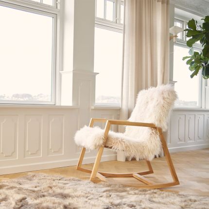 Sheepskin Rocking Chair - Ash