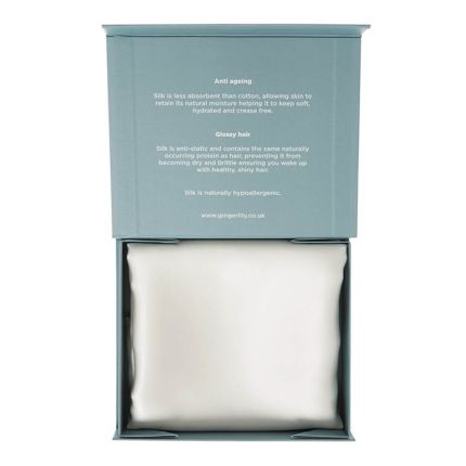 Ivory pure silk pillowcase in gift box
