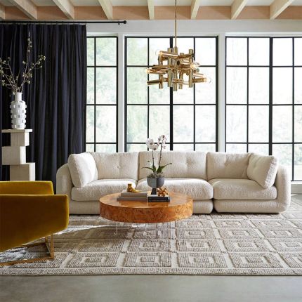 Jonathan Adler Pompidou Modular Three-Piece Sectional Sofa