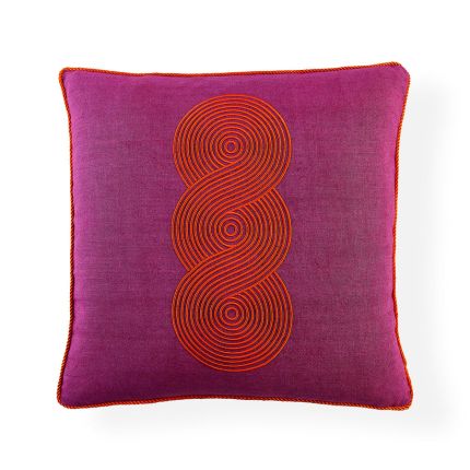 Pompidou Fuchsia Loops Cushion