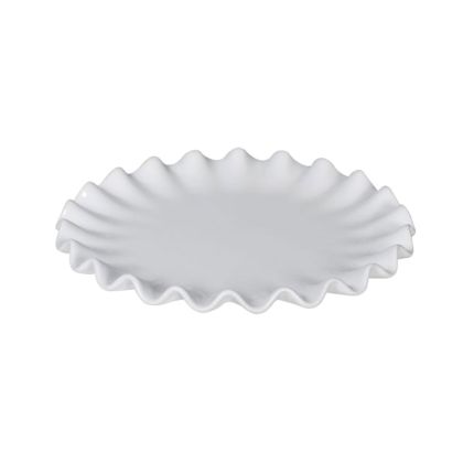 Sweet and simple tray plate with frilled edge