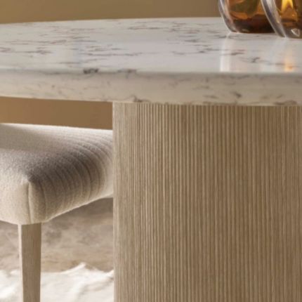 Horizon Round Quartz Dining Table