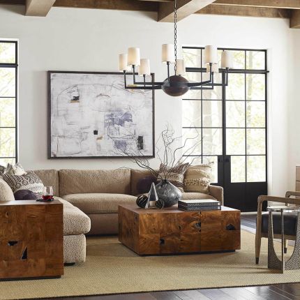 Uttermost Teak End Table - Caramel