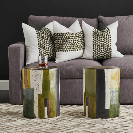 Uttermost Graph Green Stool