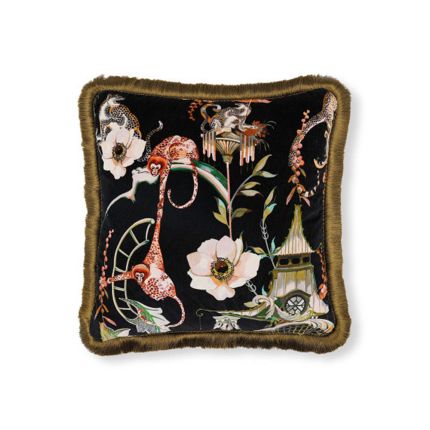 Romo Euphoria Velvet Cushion - Secret Garden