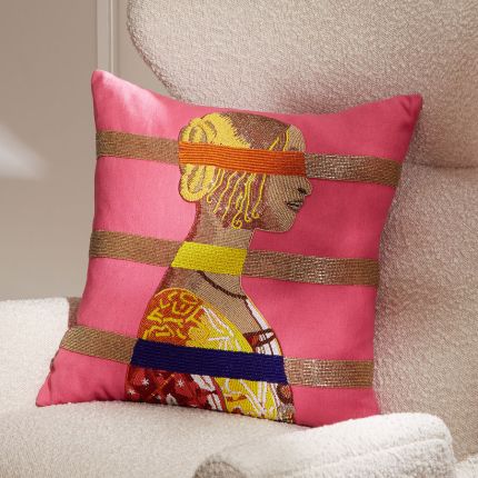 Renaissance Bars Beaded Cushion