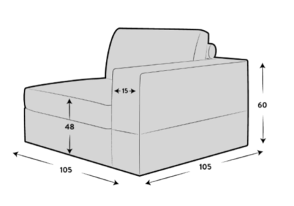 End Seat - Right Hand Facing