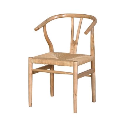 natural birch wishbone dining chair 