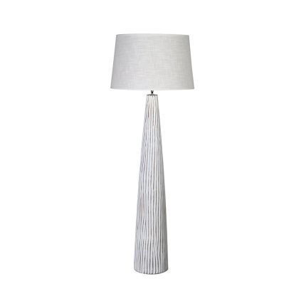 whitewash minimal floor lamp with linen shade 