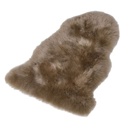 Scandi chic sheepskin rug in mink