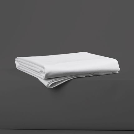 Luxury hotel silk 600tc white fitted sheet