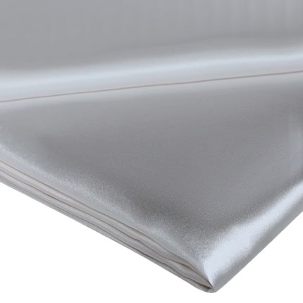 Silver Grey Silk Flat Sheet