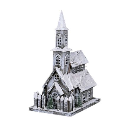 Snowy Church Decoration