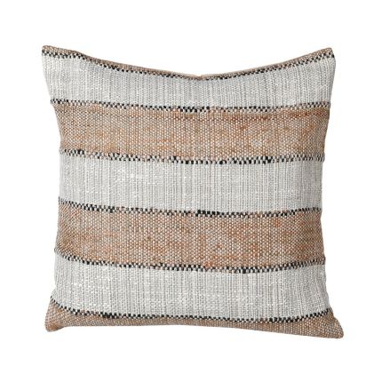 A fabulous striped cotton and polyester cushion 