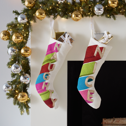Naughty Embellished Stocking