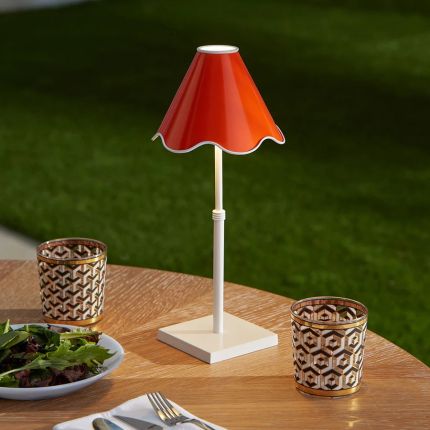 Ripple Rechargeable Table Lamp - Orange