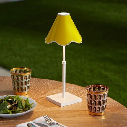 Ripple Rechargeable Table Lamp - Yellow