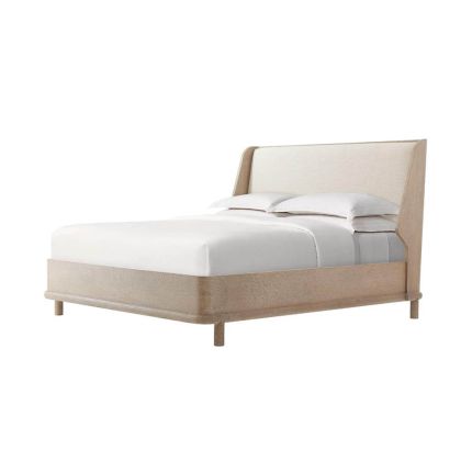 Theodore Alexander King Panel Platform Bed - Bermuda Ivory