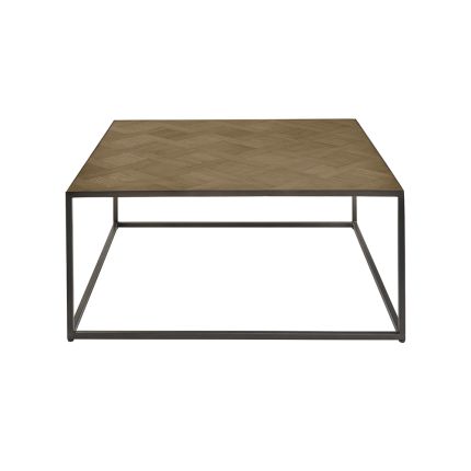 Luxury natural square wooden coffee table